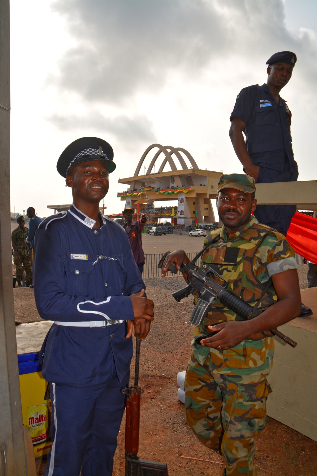 Soldiers and Police during Independence Day at the Independence Square Accra (c) strictly by Remo Kurka, Accra
